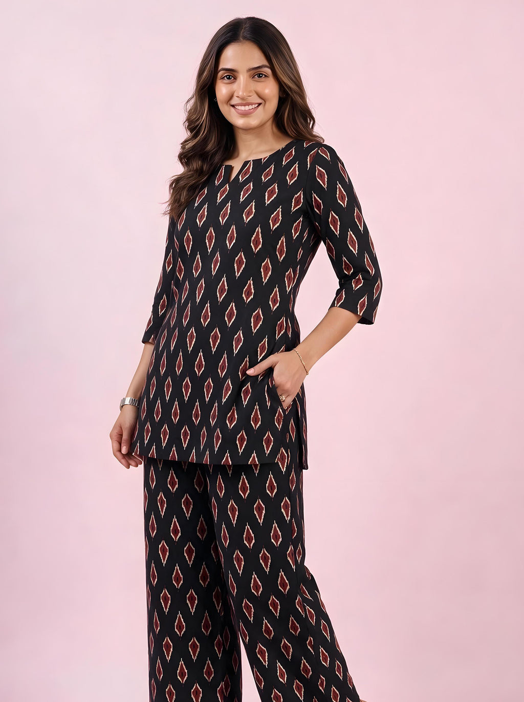Cotton Kurta Pyjama Co-ord Set – Ikat