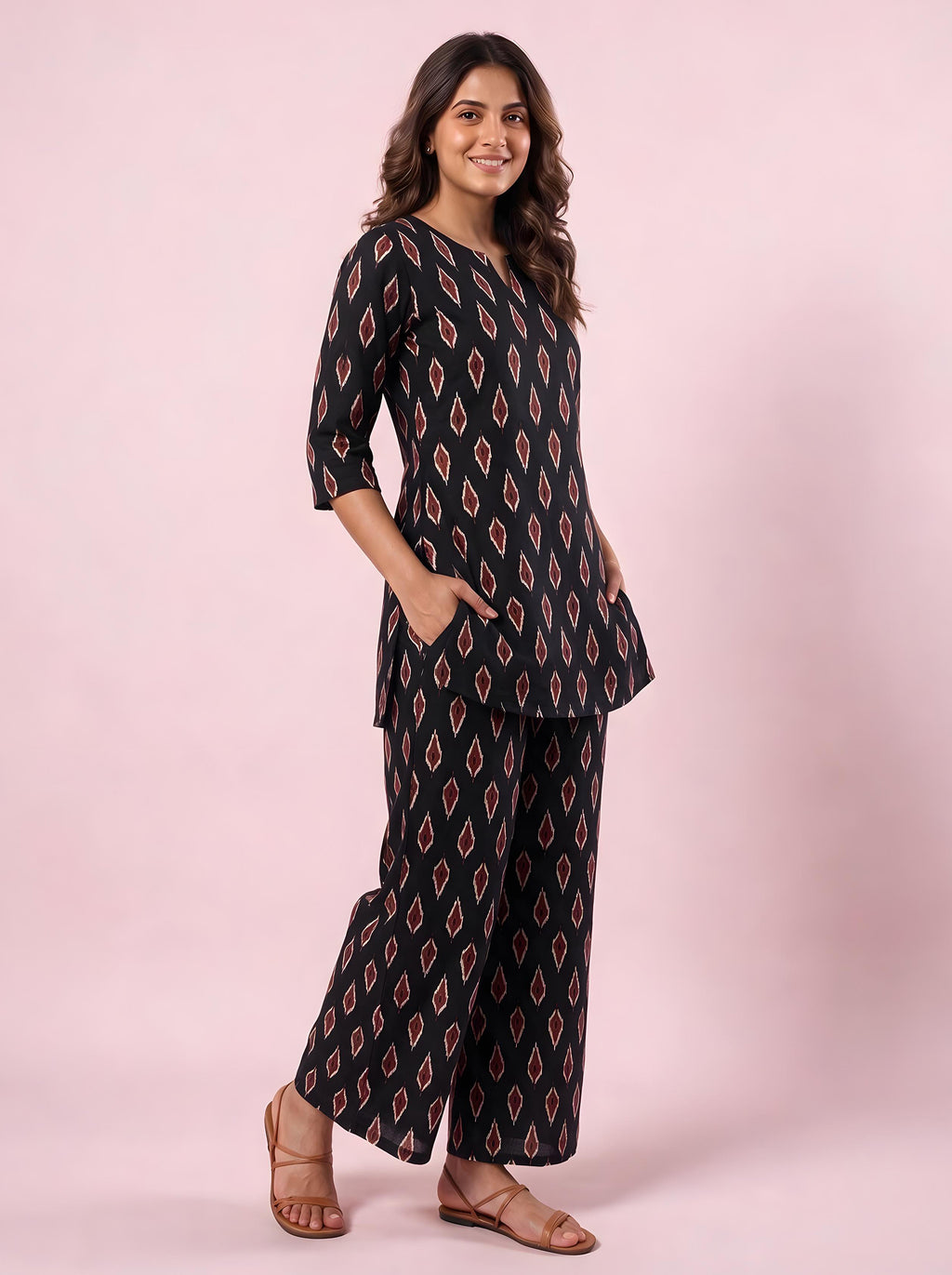 Cotton Kurta Pyjama Co-ord Set – Ikat
