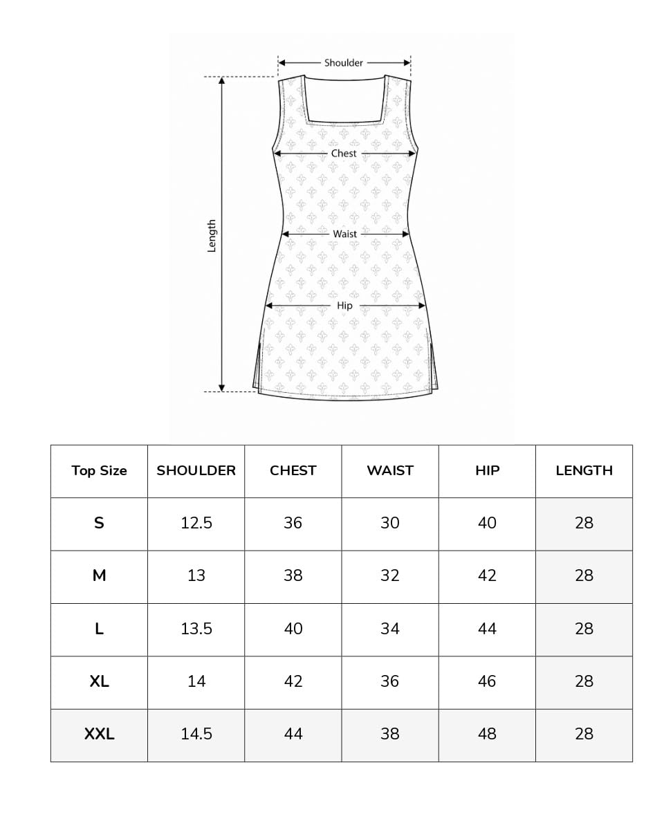 Sleeveless Cotton Short Kurti – Indigo