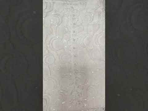 Muslin with Designer Net Dress Material