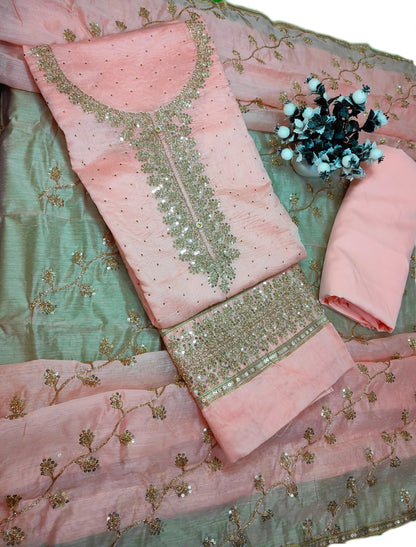 Chanderi Silk Dress Material