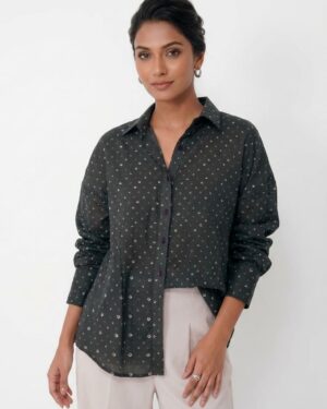 Black Bandhani Classic Shirt